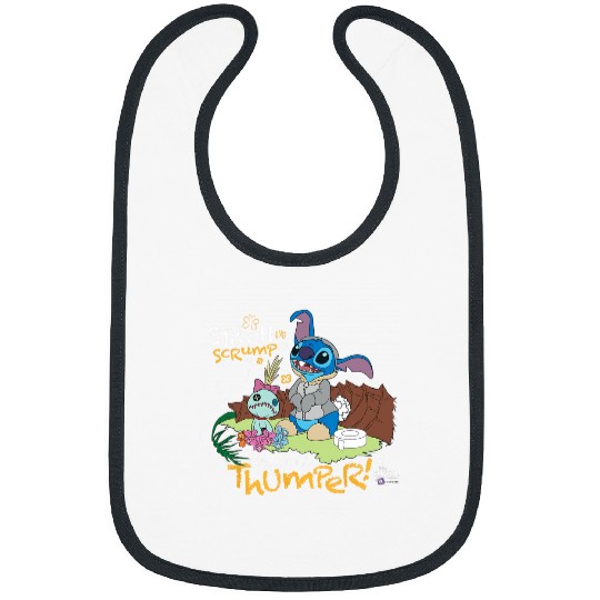 Disney 100 Stitch in Costume Bambi They Call Me Thumper Bibs