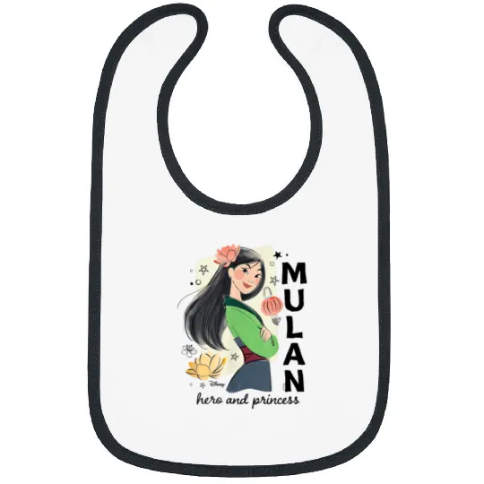 Disney Princess Mulan Hero And Princess Bibs