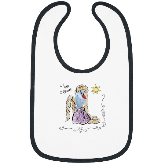 Disney Olaf Presents Rapunzel Costume Sketch Bibs