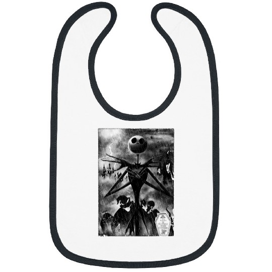Disney The Nightmare Before Christmas Jack In Graveyard Bibs
