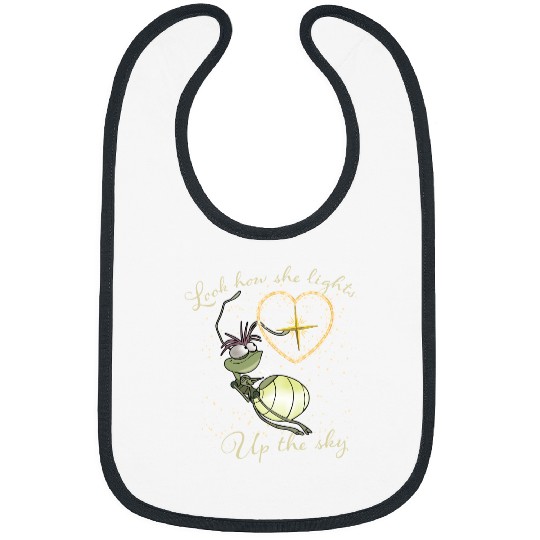 Look How She Lights Up The Sky Princess and Frog Bibs, Disney Tiana Bibs