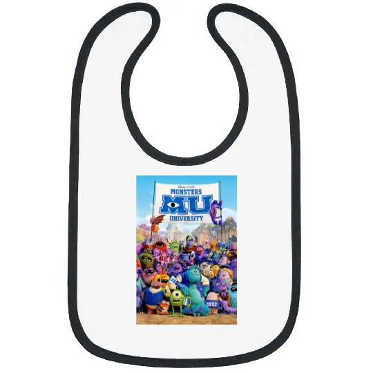 Disneyss Pixars Monsters University Class Photo Movie Poster Bibs
