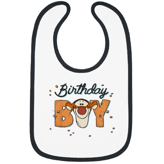 Kids Disneyss Winnie The Pooh Birthday Boy Tigger Faces Youth Bibs