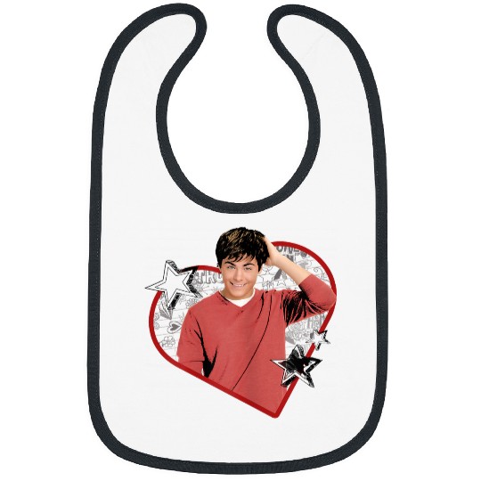 Disneyss High School Musical The Series Troy Heart Portrait Bibs