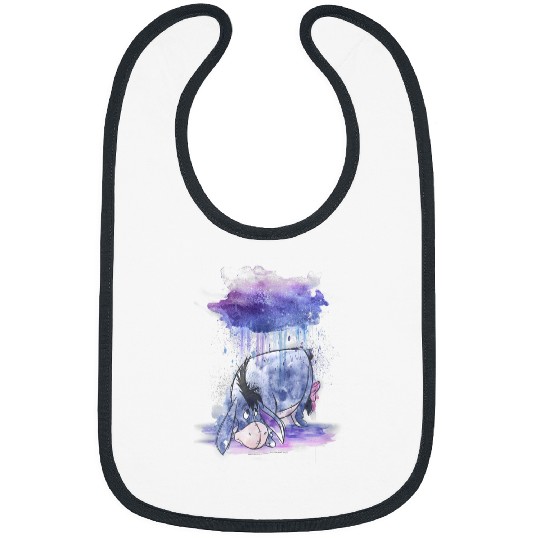 Disneyss Winnie The Pooh Eeyore Watercolor Rain Cloud Bibs