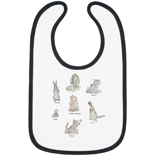 Disneyss Winnie The Pooh Classic Group shots Bibs