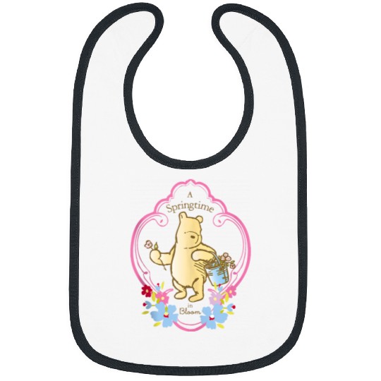 Disneyss Winnie The Pooh A Springstime In Bloom Floral Bibs