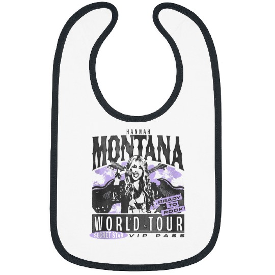 Disneyss Hannah Montana World Tour Ready To Rock Chest Poster Bibs