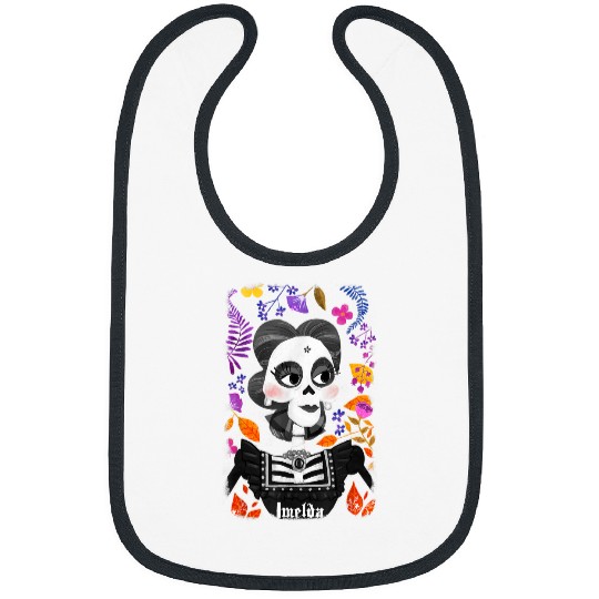 Disney Pixar-Pixar Coco Iconic Mama Imelda Colorful Floral Frame Bibs