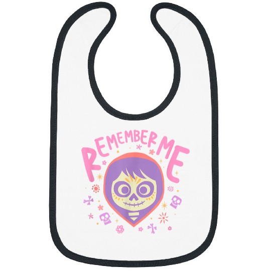 Disney Pixar-Pixar Coco Miguel Remember Me Cute Pastel Colors Logo Bibs