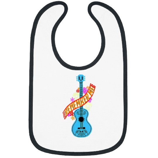 Disney Pixar-Pixar Coco Remember Me Epic Guitar Small Pocket Logo Bibs