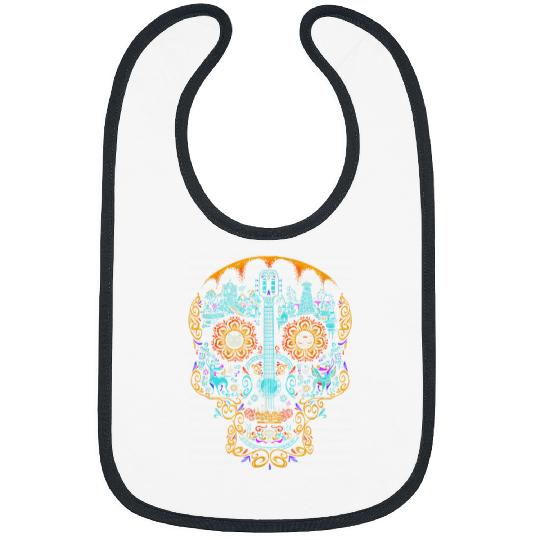 Disney Pixar-Pixar Coco Iconic Day Of The Dead Big Skull Collage Bibs