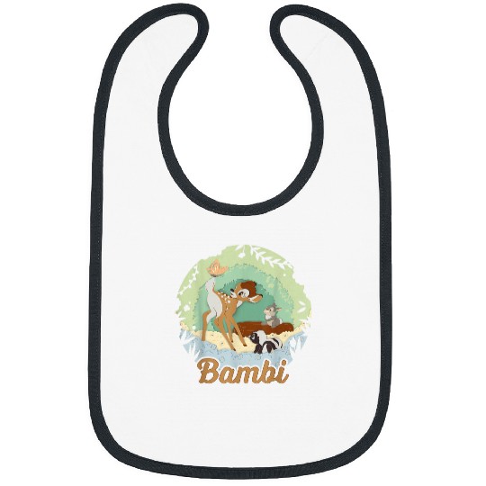 Disney Bambi Thumper And Flower Paper Cut Portra Bibs