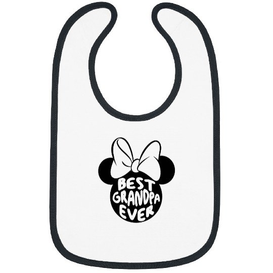 Discover Disney Minnie Mouse Fathers Day Best Grandpa Eve Bibs