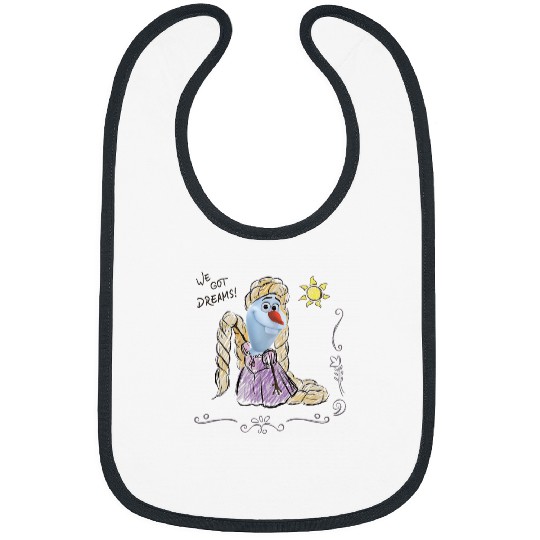 Disney Olaf Presents Rapunzel Costume Sketch Bibs