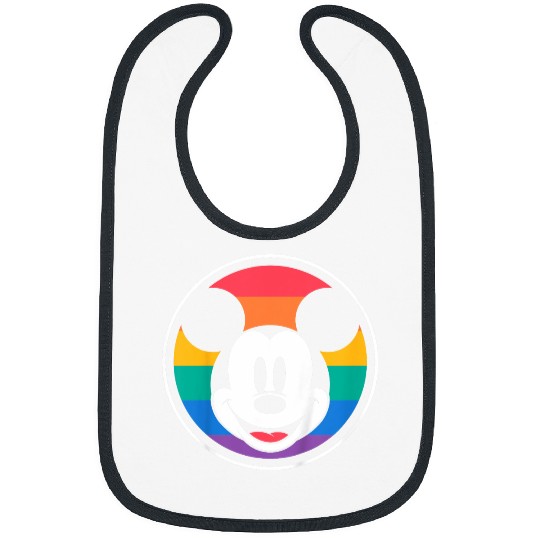 Discover Disney Mickey And Friends Pride Classic Mickey Mouse Face Bibs