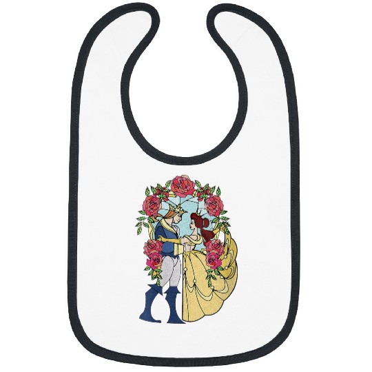 Disneyss Beauty And The Beast Belle And Beast Stained Glass Bibs