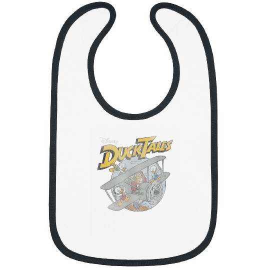 Disney DuckTales Ducks On Airplane Distressed Po Bibs