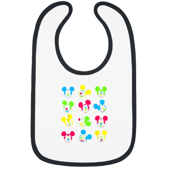 Discover Disney Neon Mickey Mouse Bibs