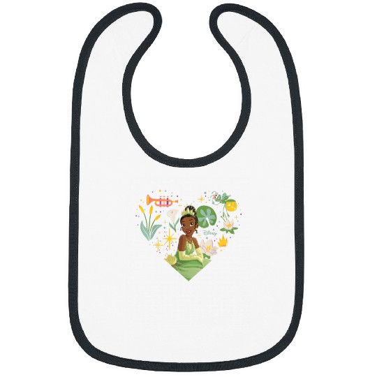 Disney Princess Tiana Nature Heart Bibs