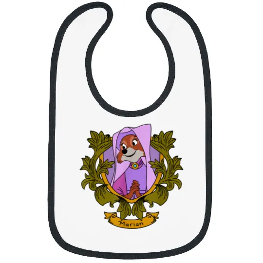 Disney Robin Hood Marian Floral Portrait Bibs