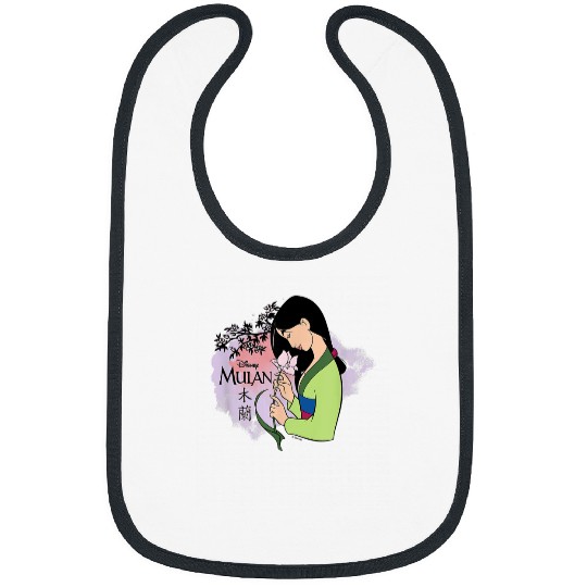 Disney Princess Mulan Cherry Blossoms Bibs