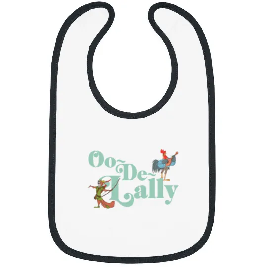 Disney Robin Hood Oo-De-Lally Iconic Quote Chest Text Logo Bibs