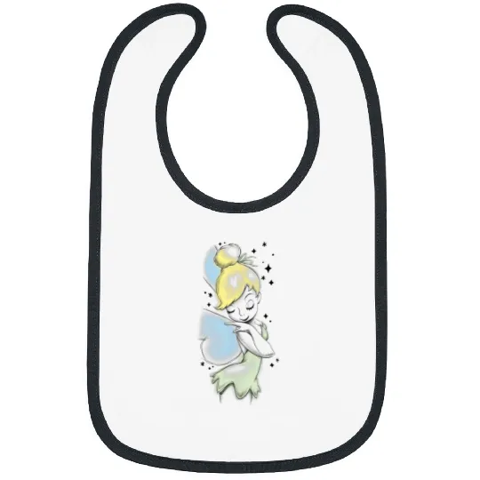 Disney Peter Pan Tinkerbell Airbrush Style Sketc Bibs