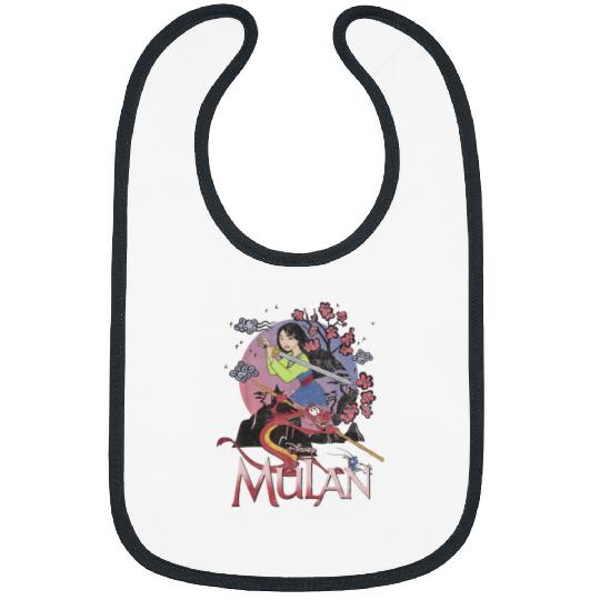 Disney Mulan And Mushu Collage Portrait Logo Bibs