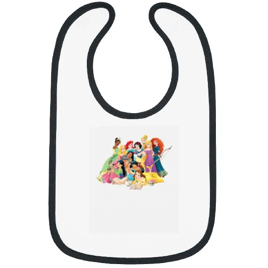 Discover Disney Princess Group Photo Long Sleeve Bibs