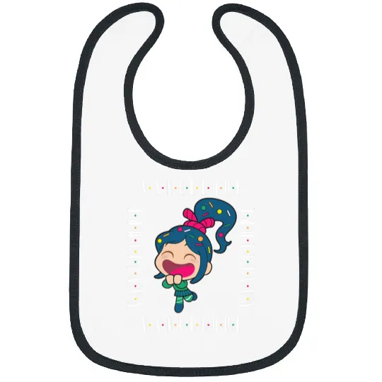 Disney Wreck-It Ralph Chibi Vanellope Excited Portrait Bibs