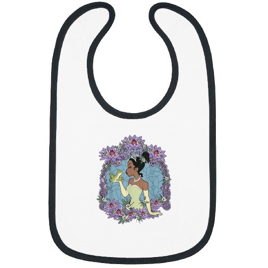 Disney Princess And The Frog Tiana Floral Frame Bibs