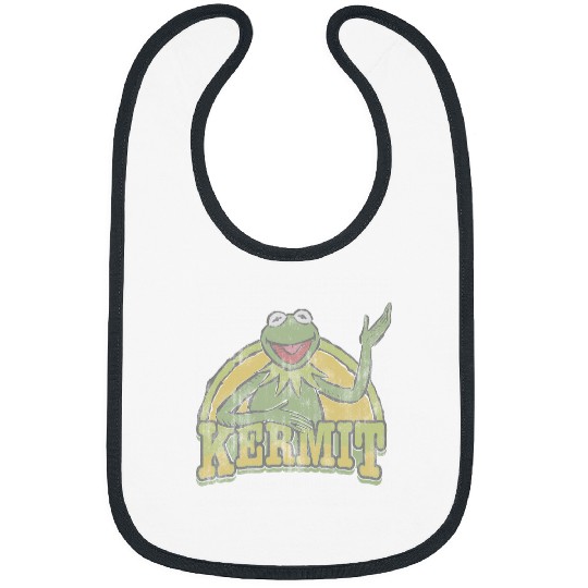 Discover Disney The Muppets  Retro K the frog Smile Logo Bibs