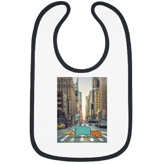 Disney Phineas And Ferb Perry The Platypus Crossing The Road Bibs