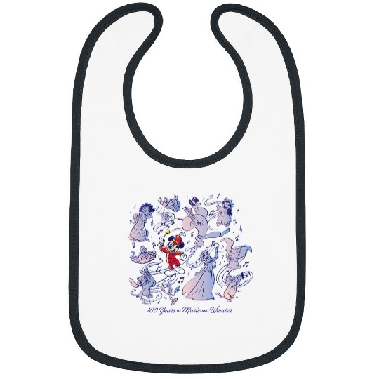 Discover Disney 100 Years of Music and Wonder Mickey Mouse D100 Bibs