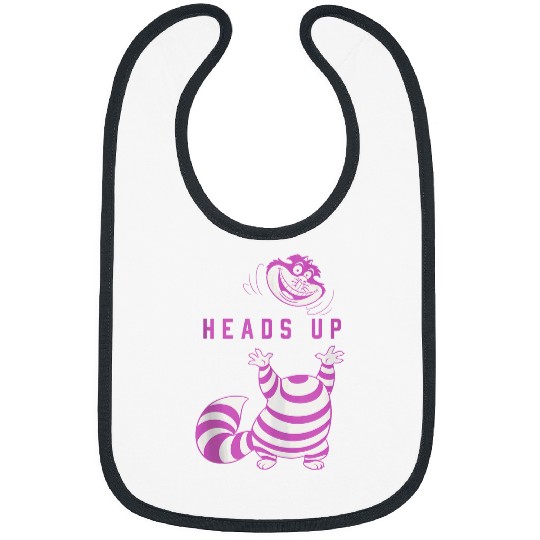 Disneyss Alice In Wonderland Cheshire Cat Heads Up Bibs