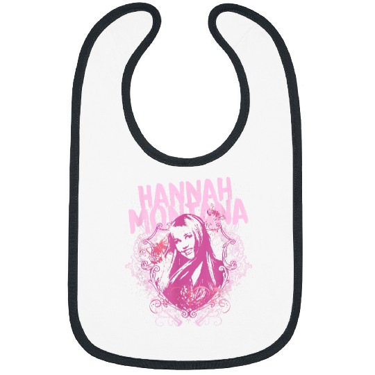Discover Disney Hannah Montana Iconic Teen Idol Big Chest Frame Bibs