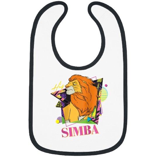 Disneyss The Lion King Retro 90s Couples Matching His Simba Bibs