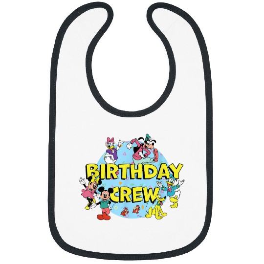 Discover Disney Mickey And Friends Birthday Crew Party Matching Bibs