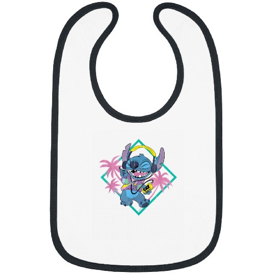 Discover Disney Stitch 90s Vibe Retro Distressed Bibs