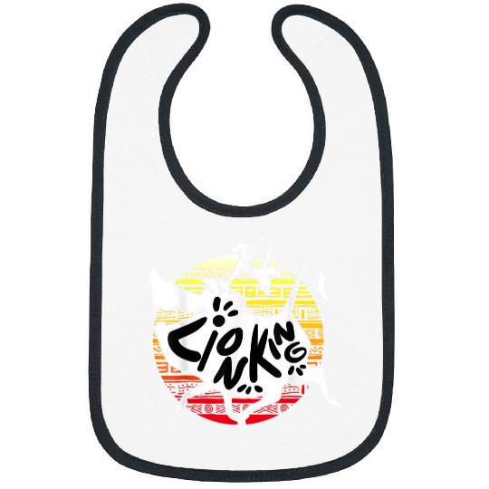 Disneyss Lion King Timon Pumbaa Pattern Silhouette Bibs