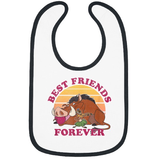 Disneyss Lion King Timon Pumbaa Luau Best Friends Forever Bibs