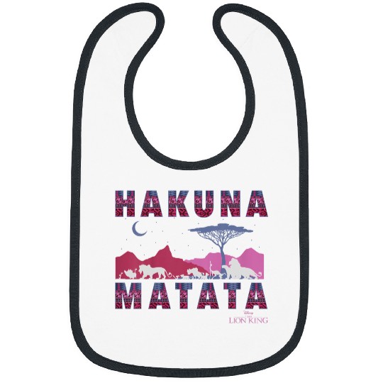 Disneyss The Lion King Hakuna Matata Moon And Mountains Bibs