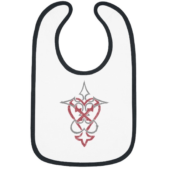 Discover Disney Kingdom Hearts Mixed Crossed Key Dual Tone Logo Bibs