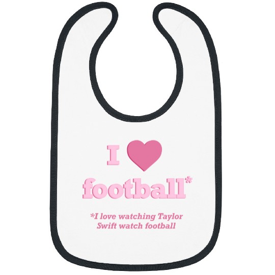 Taylorr Swift I Love Football Bibs