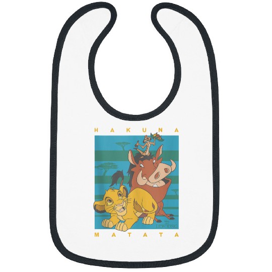 Disneyss The Lion King Hakuna Matata Squad Retro Bibs