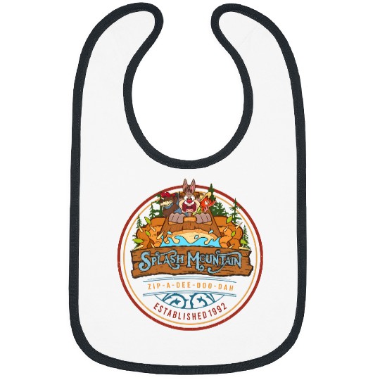 Disney Splash Mountain Zip A Dee Doo Dah 1992, Brer Rabbit Bear Fox Tee Bibs