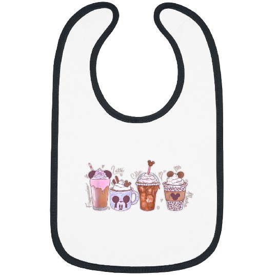 Discover Disney Mickey And Friends Coffee Vibes Frozen Treats Logo Bibs