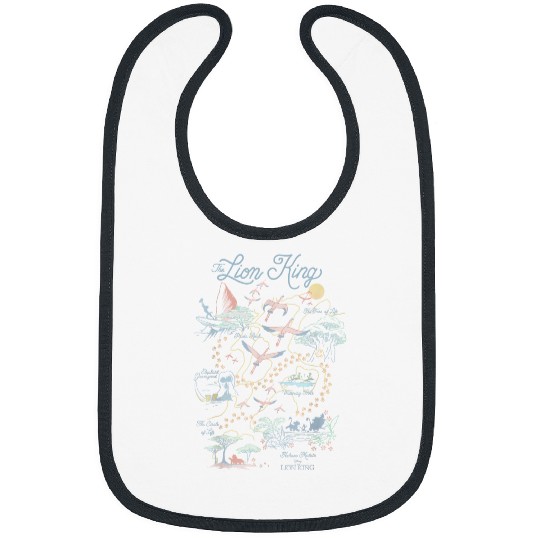Discover Disneyss The Lion King Pride Lands Map Bibs