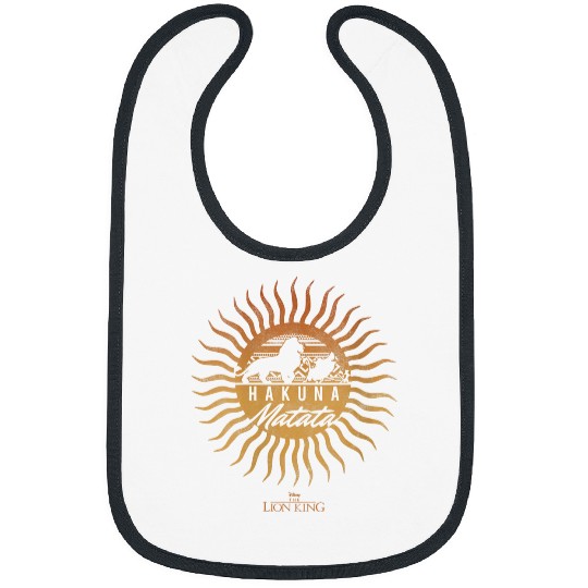 Disneyss The Lion King Sun Rays Gradient Hakuna Matata Bibs